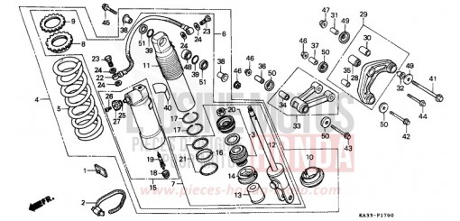 REAR CUSHION (1) CR125RE de 1984
